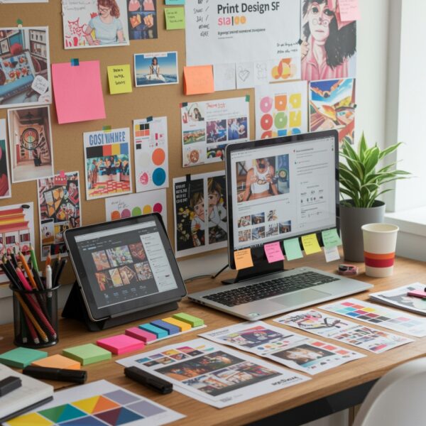 Social media service, social media content design, Print Design SF